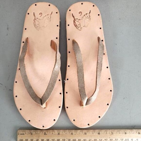 NEW Beek SEABIRD Leather Thong Sandals - 6 - Picture 3 of 6